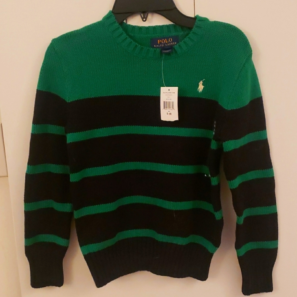 new boys polo sweater size 8